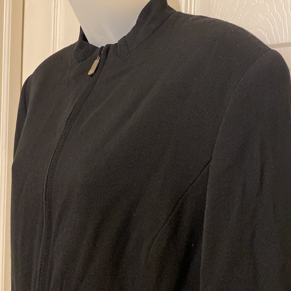 Vintage BICCI Florine Wachter Wool Suit Jacket Persian Lamb Cuffs Size 14 - Picture 3 of 15